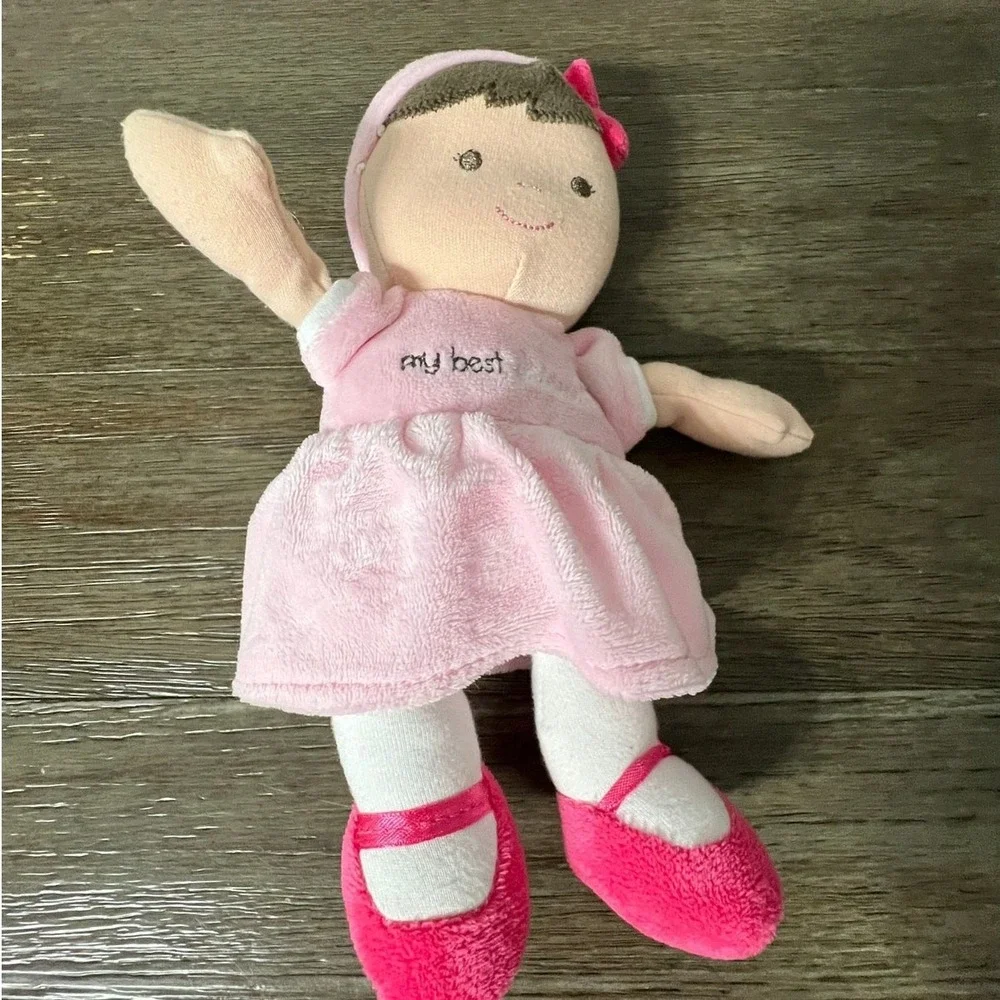 Carters My Best Friend Pink Dress Plush Doll Soft‎ Baby Toy